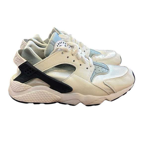 Nike Air Huarache Sneaker Shoe White Sage Black Athletic Run Train Walk Size 7.5 - Picture 8 of 16